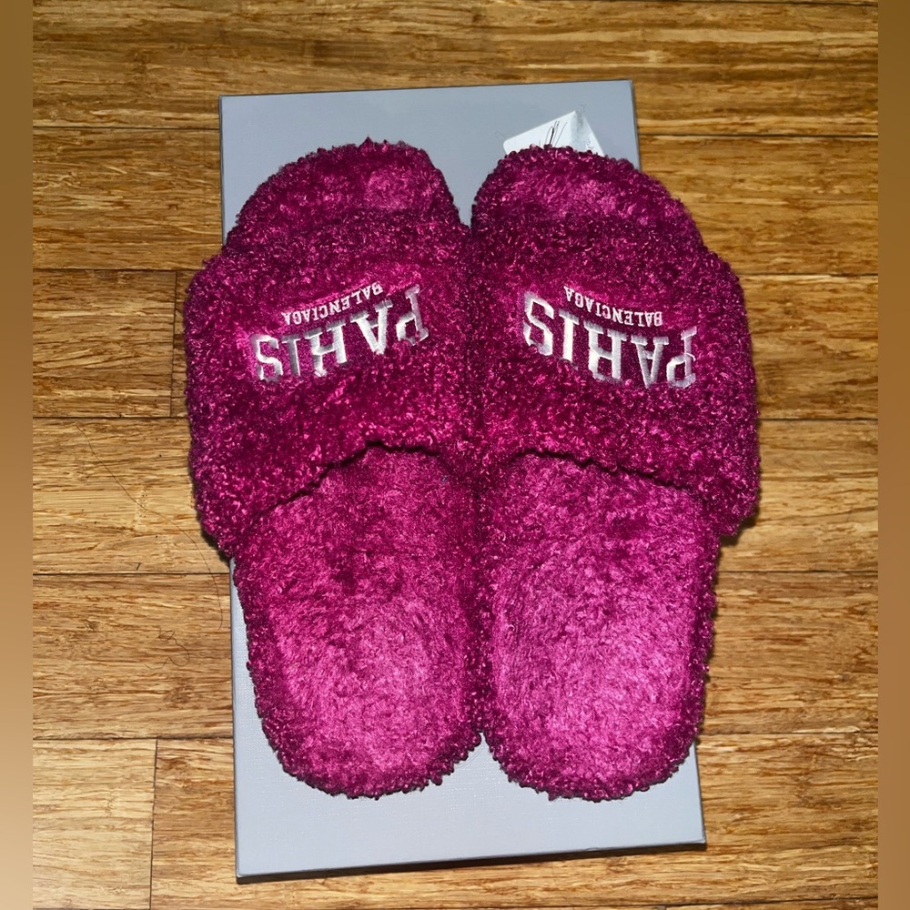 Balenciaga Furry Slides Size 41 - Gem